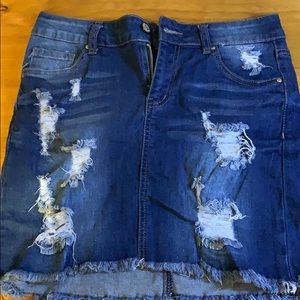jean skirt